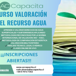 CURSO VALORACION DEL RECURSO AGUA