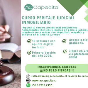 CURSO PERITAJE JUDICIAL INMOBILIARIO