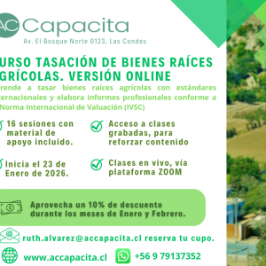 CURSO TASACIÓN DE BIENES RAÍCES AGRÍCOLAS